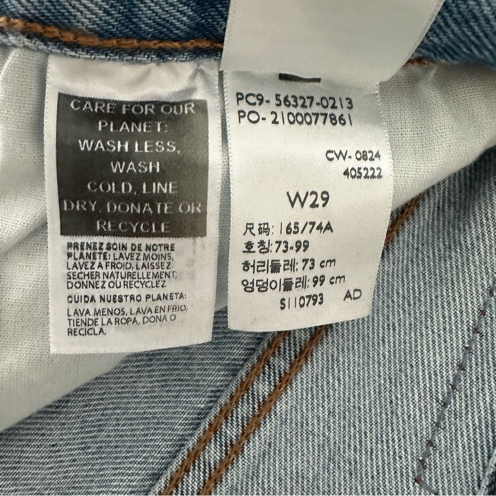 Levi's 501 Shorts Women’s 29 High Rise Distressed Cut Off Denim 56327 Blue NEW - Picture 9 of 11